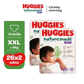 Combo 2 Tã/Bỉm quần Huggies Platinum NatureMade M58/L44/XL38/XXL26