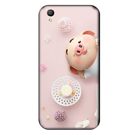 Ốp lưng nhựa cứng nhám dành cho Oppo Neo 9 A37 in hình Heo Nghiền kẹo
