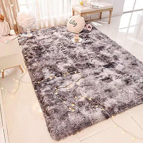Thảm lông trải sàn size 1m2 x 1m6 - Hàng loại 1 có mặt chống trượt lông dài