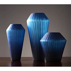 Combo 3 lọ hoa màu xanh ngọc phong thủy - Lọ hoa trang trí phòng khách - Decor trang trí để bàn cực xinh.