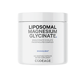 ( Nhập khẩu, có tem phụ) Viên Uống Codeage Liposomal Magnesium Glycinate lọ 240 viên