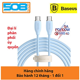 Mua Cáp sạc nhanh PD100W Baseus Jelly Liquid Silica Gel Fat Charging Data Cable C to C - Hàng chính hãng
