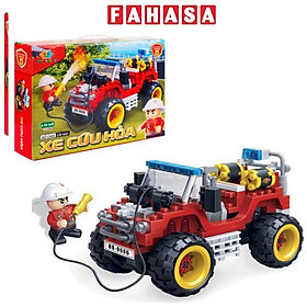 Đồ Chơi Lắp Ráp Xe Cứu Hỏa - Fire Engine - Toys&Joys 7106 (148 Mảnh Ghép)