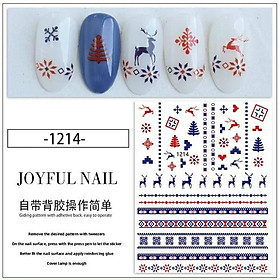 Stick giáng sinh dán móng siêu dễ thương dành cho Nail