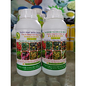 Mua cặp đôi trị nấm bệnh cây trồng Nano bac đồng super và Nano đồng oxyclorua 500ml