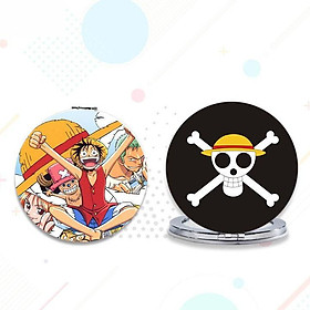 Gương One piece Đảo hải tặc anime chibi gương bỏ túi cầm tay 2 mặt dễ thương tiện lợi