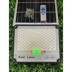 Đèn pha LED trắng 200W năng lượng mặt trời