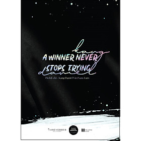 Sách - Kang Daniel – A Winner Never Stops Trying (tặng kèm bookmark)