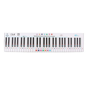 Piano Electronic Keyboard Note Decal Sticker for 49/61 Keys Keyboards