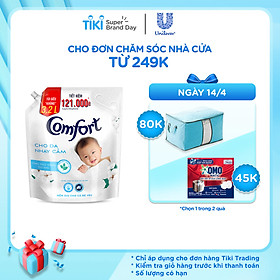 Nước Xả Vải Comfort Cho Da Nhạy Cảm (3.2L/Túi) - Phù Hợp Với Làn Da Em Bé