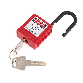 Safety Lockout Padlock Safety Lock Keyed Different Outdoors Security 25mm