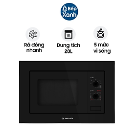 Mua Lò Vi Sóng Âm Tủ Malloca MW-820B - 5 Mức Công Suất Vi Sóng - Dung Tích 20L - Hàng Chính Hãng