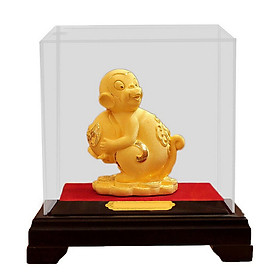 Mua Tượng Con Giáp Thân Ôm Đào Phủ Cát Vàng 24K - KIOJ