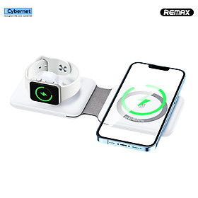 Mua Đế sạc không dây từ tính 3 trong 1 Remax RP-W56 sạc nhanh 18W - Hàng chính hãng