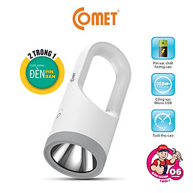 Mua Đèn pin sạc led kiêm đèn sạc COMET CRT455 công suất 11.5W điều chỉnh độ sáng pin Lithium 1800mAh