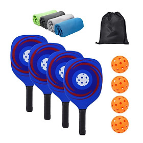 Pickleball Paddles Wood Pickleball Rackets with Bag with Ergonomic Grip