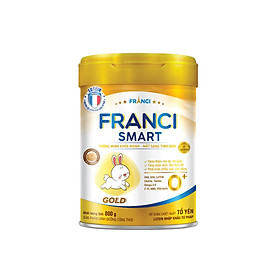 Sữa công thức FRANCI SMART GOLD 0+ lon 800g – Siêu trí tuệ – Mắt tinh anh