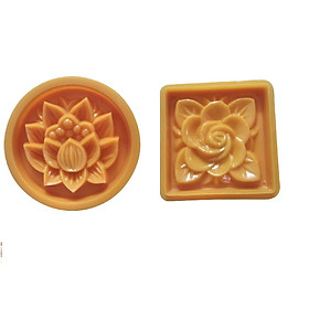 Mua Bộ 2 Khuôn Trung Thu Nén Xôi Hoa Sen Hoa Hồng 200 Gram