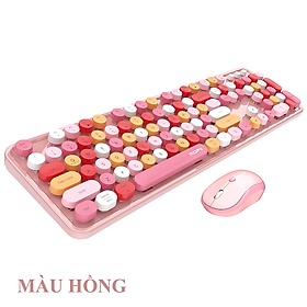 Mua Bàn phím và chuột MOFII SWEET DM kết nối bằng chip USB 2.4G và BLUETOOTH với thiết kế nút tròn và màu sắc vô cùng dễ thương - Hàng Chính Hãng