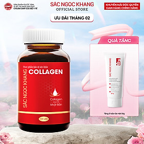 Viên uống đẹp da Collagen Sắc Ngọc Khang 120 viên thế hệ mới giúp sáng da, giảm nếp nhăn - đốm nâu, nuôi dưỡng và làm đẹp da , tóc, móng