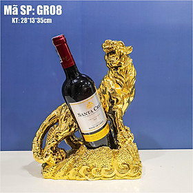 Mua Kệ rượu vàng hình Hổ Vàng  Hàng cao cấp mạ vàng 24k  Món quà tặng sang trọng và ý nghĩa  Mã GR08
