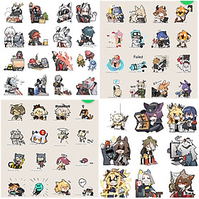 Ảnh Sticker Arknights 30-60 cái ép lụa khác nhau/hình dán anime Arknights