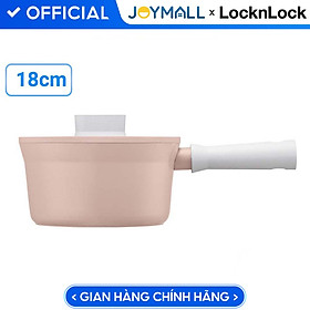 Mua Nồi chảo/Quánh nhôm Lock&Lock chống dính Suit IH 18cm CSU1181PIK - Hàng chính hãng  dùng được bếp từ  tay cầm êm  dẫn nhiệt nhanh - JoyMall