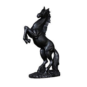 Horse Statue Home Decoration Sculpture Resin Modern Decorative Figure Black