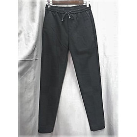 Quần jogger thiết kế sọc caro chìm đầy cá tính