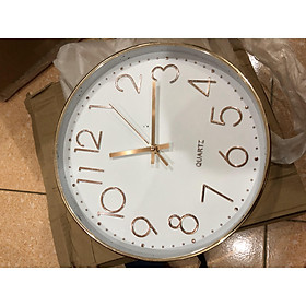 Mua Đồng Hồ Treo Tường Kim Trôi Rosegold QUARTZ