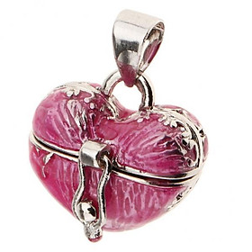 10X Heart Openable Memorial Human Wish Perfume Cremation Keepsake Pendant Pink