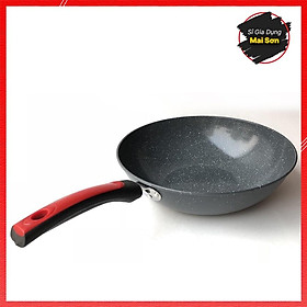 Mua Chảo Đá Chống Dính Cao Cấp Sâu Lòng Hàn Quốc Chảo Vân Đá Bếp Từ Trán Men Đá Ceramic Siêu Bền Kích Thước 32 Cm Tiện Lợi
