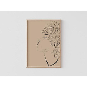 Mua Tranh treo tường | Line art-Female Line Art Print 45   tranh canvas giá rẻ