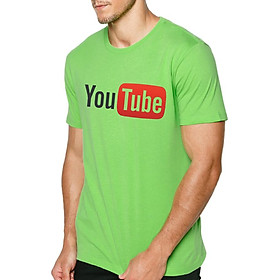 Áo Thun Nam In Hình YouTube Everest AokNAM396 (Xanh Lá Nhạt)