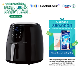 Nồi Chiên Không Dầu Điện Tử Lock&Lock EJF357BLK (5.2 Lít) - Hàng Chính Hãng