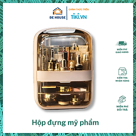 Mua Hộp Đựng Đồ Trang Điểm  Mỹ Phẩm Để Bàn Có Nắp Đậy Chống Bụi