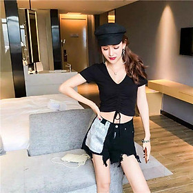 Áo croptop mẫu mới có hình thật chất đẹp