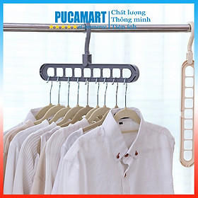 Mua Móc Đa Năng 2 Chiều  Móc Quần Áo 9 lỗ Tiết Kiệm Không Gian - PucaMart