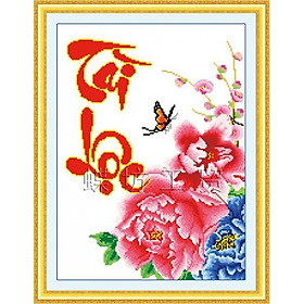 Mua Tranh thêu chữ thập Tài lộc (2) DLH-222223