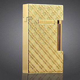 Mua Vỏ Hột Quẹt Bật Lửa Ga Đá Upon Họa Tiết Ô Vuông D47V Màu Vàng - Dùng Gas Đá Cao Cấp