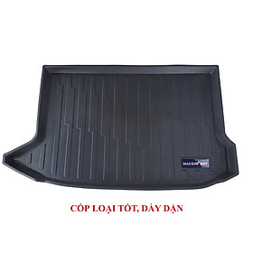 Thảm lót cốp xe ô tô Hyundai Kona 2018-đến nay nhãn hiệu Macsim chất liệu TPV cao cấp màu đen (DT007-1)