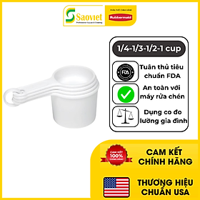Mua Bộ 4 Muỗng Đo Lường RUBBERMAID (Chính Hãng) - SKU: FG8315ASWHT | SAOVIETCO