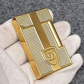 Mua Vỏ Hột Quẹt Bật Lửa Upon Super Ô Vuông Kèm Khiên D144V Màu Vàng - Dùng Gas Đá Cao Cấp