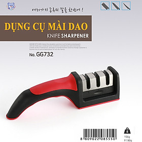 Mài dao 3 lưỡi mài sắc bén, tinh tế, mang lại sự bền bỉ cho lưỡi dao của gia đình GGOMi Hàn Quốc GG732