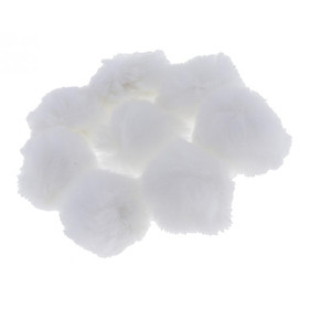 8Pcs Faux Fur Fluffy Pompom Ball with Rubber Band for Hat Shoes Scarves Bag Charms