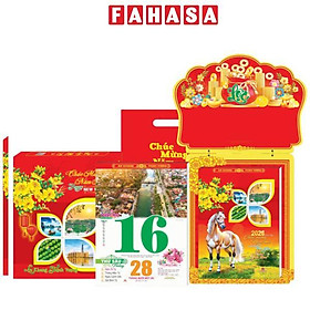 Lịch Bloc Siêu Đại 2026 - Đất Nước Gấm Hoa - Sách Thời Đại STĐ-NST06