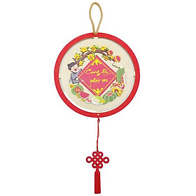 Bảng Gỗ Treo Tường Trang Trí Tết - Bách Mộc T35 - Cung Hỷ Phát Tài