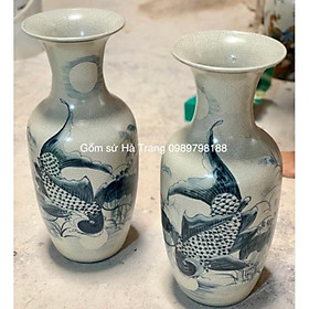 Mua Đôi lọ lộc bình cá chép trông trăng cao 50cm