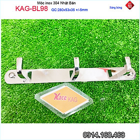 Móc khăn nhà tắm inox , móc treo đồ Inox 304 Nhật Bản, móc khăn nhà tắm móc dập khuôn vuông sang trọng tinh tế đến từng chi tiết