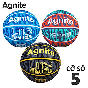 Quả bóng rổ số 5 họa tiết phá cách Agnite - Cao su chống bẩn, không mòn